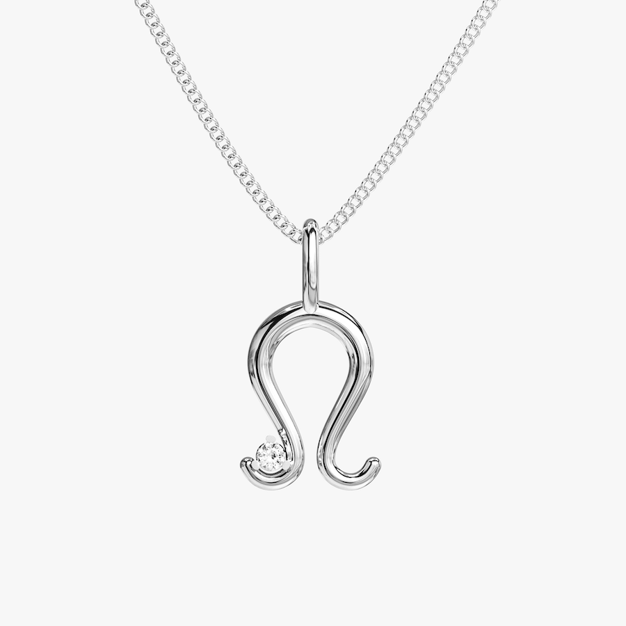 horseshoe zirconia necklace n4