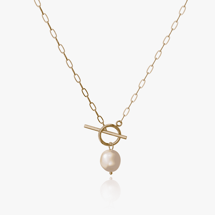 T-Bar Pearl Necklace n6