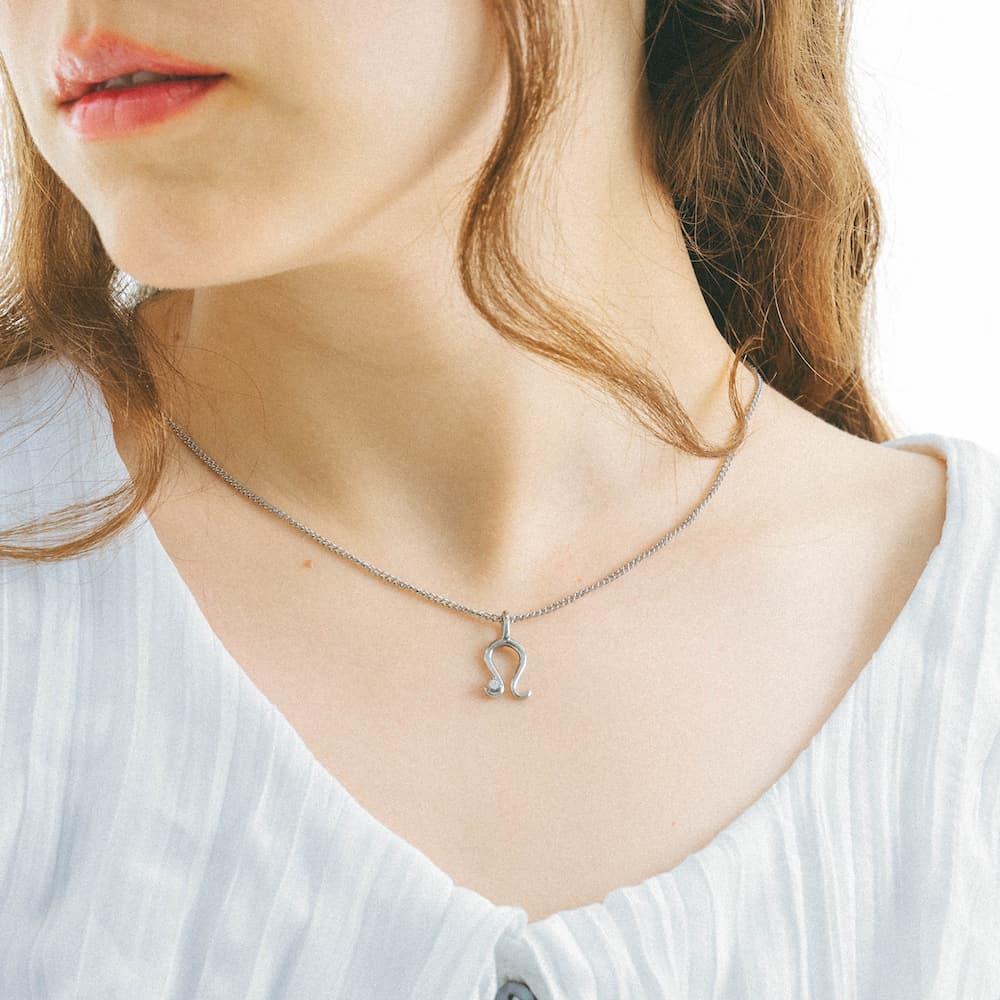 horseshoe zirconia necklace n4