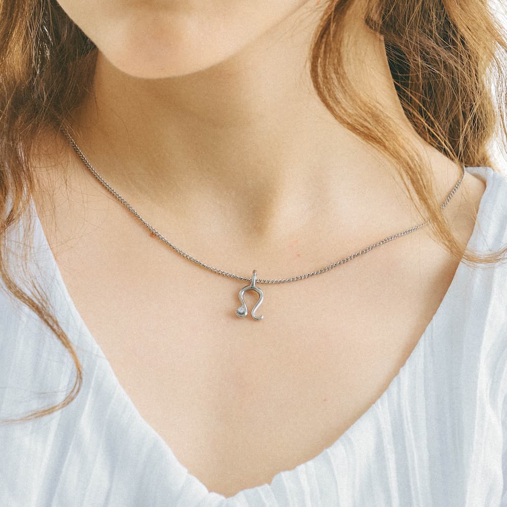 horseshoe zirconia necklace n4