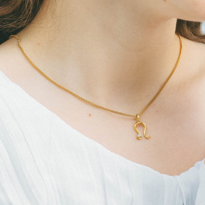 horseshoe zirconia necklace n4