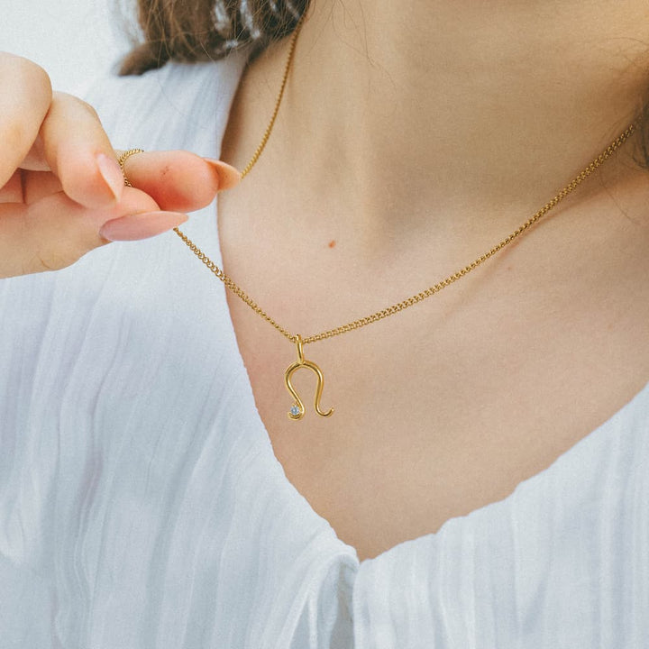 horseshoe zirconia necklace n4