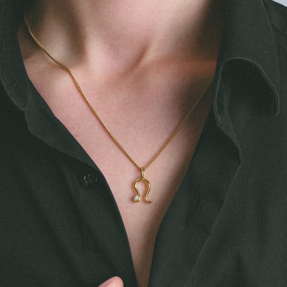 horseshoe zirconia necklace n4