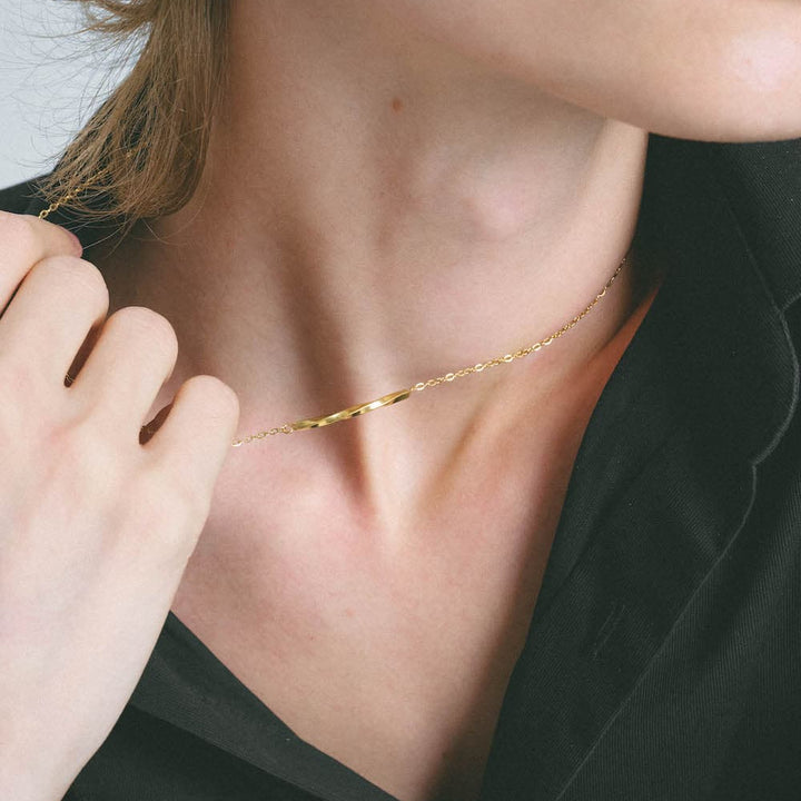 Arc Bar Necklace n9